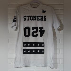 White, 420 T-shirt